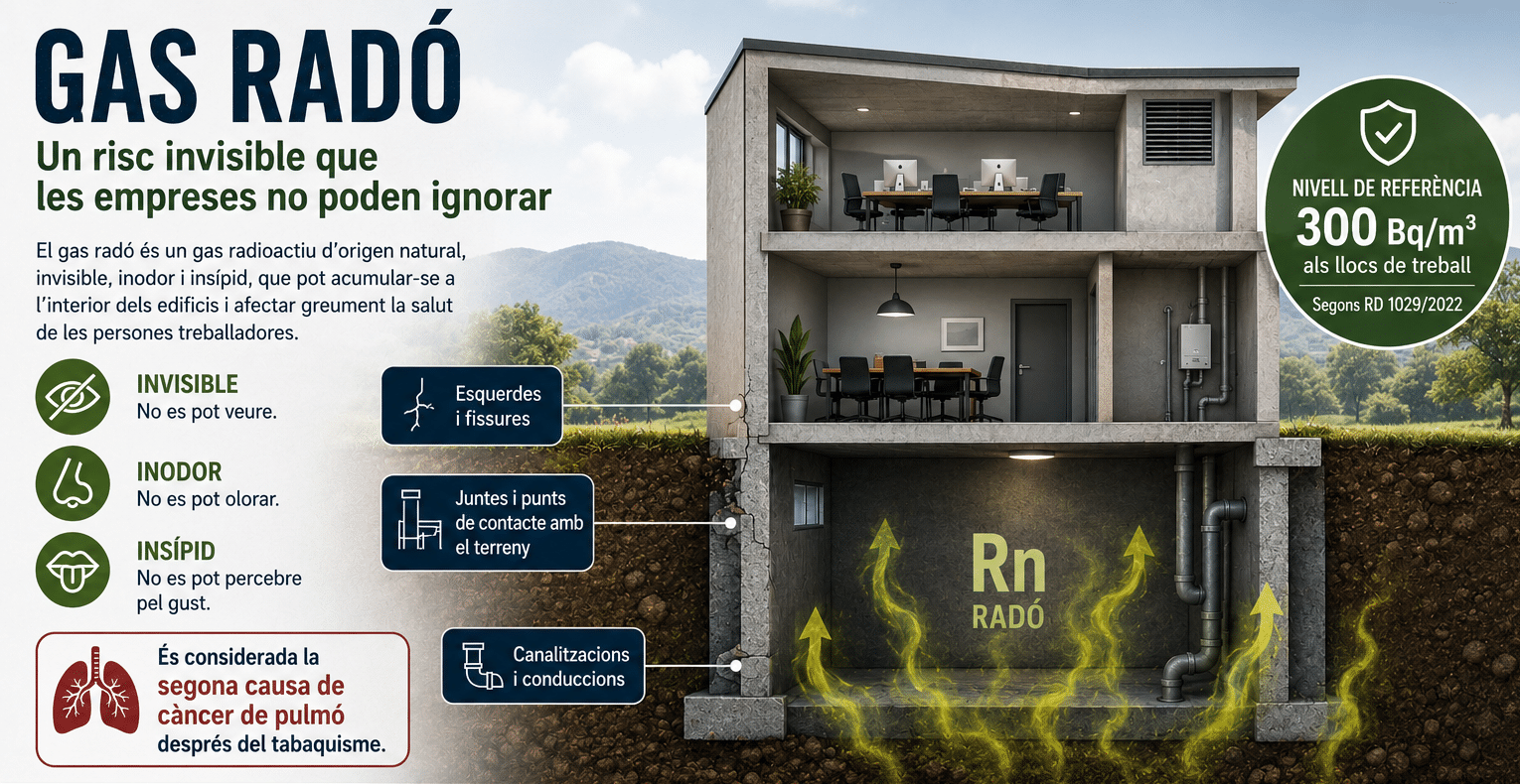 Gas radó: un risc invisible que les empreses no poden ignorar